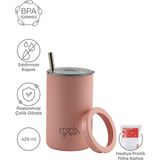 Espressolab Frank Green Pembe Pipetli Termos 425 ml NO:127 - 450 ml