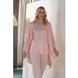 Espuar Kadın Penye Pamuklu Rahat 3 Parça Hamile Lohusa Pijama Takımı
