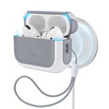 ESR AirPods Pro 2 Kılıf için, MagSafe, Orbit Hybrid Serisi ile Uyumlu | Airpods Pro Kılıf 2. / 1. Nesil (2023/2022/2019) ile Uyumlu, Kordonlu Tam Düşme Koruma Kılıfı, Beyaz
