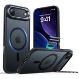 ESR Apple iPhone 17 Air Classic Hybrid Magsafe Standlı Kılıf - Kamera Kontrol Buton - Şeffaf Siyah