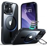 Esr Apple iPhone 17 Classic Hybrid Magsafe Standlı Kılıf - Kamera Kontrol Buton - Şeffaf Siyah