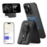 ESR for Magsafe Wallet, Tam Bul İşlevselliğine Sahip Manyetik Geo iPhone Cüzdanı, 3.000g'ye Kadar Mıknatıs Gücü, Ayarlanabilir Stantlı Cüzdan Takip Cihazı, iPhone 15/14/13/12 Serisi için, Siyah