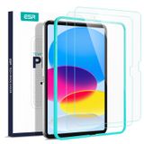ESR iPad 10 Nesil Koruyucu Folyo (2022), iPad 10 Folyo, Hizalama Çerçeveli Ultra Sert Cam, Çizilmez, HD Berraklık, Kabarcıksız, 2 Adet