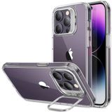 ESR iPhone 14 Pro için kılıf, klasik stantlı cep telefonu kılıfı, stantlı şeffaf kılıf, askeri norm koruma kılıfı, entegre kamera yüzük standı, çizilmez akrilik arka taraf, şeffaf