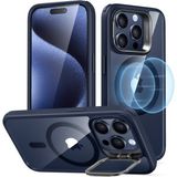 Esr Iphone 15 Pro Halolock Magsafe Classic Hybrid Silikon Kılıf Standlı - Şeffaf Mavi