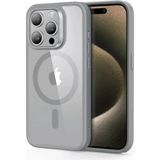 Esr Iphone 15 Pro Max Halolock Mag Safe Hybrid Silikon Kılıf - Şeffaf Gri