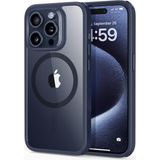 Esr Iphone 15 Pro Max Halolock Mag Safe Hybrid Silikon Kılıf - Şeffaf - Lacivert