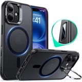 Esr Iphone 16 Halolock Mag Safe Classic Hybrid Stantlı Silikon Kılıf - Kamera Kontrol Buton - Buzlu Siyah