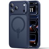 ESR iPhone 17 Pro için kamera kontrollü Capture Button kılıf, Magsafe ile uyumlu, iPhone 17 Pro için manyetik cep telefonu kılıfı, sertifikalı askeri koruma, güçlü darbeye dayanıklı, mat mavi