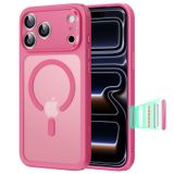ESR iPhone 17 Pro Kılıf, Kamera Kontrol Kılıfı, MagSafe ile Uyumlu, Askeri Sınıf Darbeye Dayanıklı Koruma, Hava Koruma Köşeleri, Pembe Şeffaf