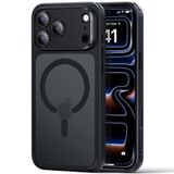 ESR iPhone 2025 Pro Kılıf, Askeri Kalite Düşme Koruması, Köşeler Hava Koruması Şok Emici, Kamera Kontrol Koruması, MagSafe Uyumlu, Hibrit Serisi, Buzlu Siyah