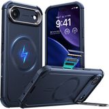Esr iPhone Air Uyumlu Cyber Tough Manyetik Kılıf (Kamera Kontrol Özellikli, Stantlı) - Lacivert