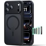 ESR MagSafe iPhone 17 Pro MAX kılıfı Kamera kontrolü, Mat Siyah | Kamera kontrolü, sararmaya dayanıklı, ultra ince, düşme koruması 3X askeri, manyetik cep telefonu kılıfı