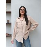 Esra Helvacı Çıtçıtlı Gömlek - Bej