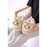 Esra Kedi Figürlü Peluş Yumuşak Hayvanlı Panduf