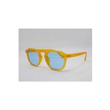 Esrada 46-20-140 2021 09M Oval Turuncu Çerçeve Mavi Cam Unisex Güneş Gözlüğü