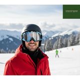 ESRADA Kayak Gözlüğü Antifog Ventilli Uv Korumalı Güneş Kar Gözlük Aynalı Gümüş Snowboard Glasses Sporu