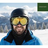 ESRADA Kayak Gözlüğü Antifog Ventilli Uv Korumalı Güneş Kar Gözlük SarıCam Snowboard Glasses Sporu