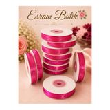 Esram Butik Organze Tül Kurdele Fuşya 1 cm 23 mt, Gelin, Bohça, Nişan, Çeyiz, Hediye Paketleme, Süsleme, Nikah