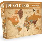 Esranın Dünyası 1000 Parça Puzzle - World Map-Iı (Dünya Haritası-Iı)