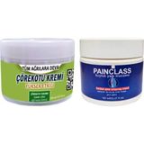 Esranın Dünyası 2 Adet Çörek Otu Kremi 150 ml Büyük Boy Krem + Painclass Kuyruk Yağı Kremi 150 ml / Kas Diz Dirsek Sırt Bel Iskelet Agrilarina Masaj Seti