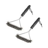 Esranın Dünyası 2 Adet Izgara Fırçası, Izgara Fırçası, 30 cm Paslanmaz Çelik Izgara Temizleme Fırçası, Üçgen 360° Izgara, Tel Fırça, Kömür Mangalı Için Mangal Aksesuarı, Küre Izgara, Temizleyici Fırça