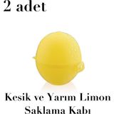 Esranın Dünyası 2 Adet Limon Saklama Kabı Bpa Içermez 2 Adet - Abanoz