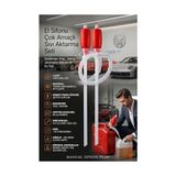 Esranın Dünyası 2 Adet Profesyonel Manuel Sıvı Transfer Sifon Pompası Seti - Benzin, Mazot, Yağ, Su ve Kimyasal Uyumlu Taşınabilir Çiftli El Pompası (56 cm Hortum, Dakikada 10 Litre Akış Hızı) 719951