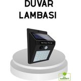 Esranın Dünyası 20 LED Güneş Paneli Aydınlatma – Fotoselli ve Hareket Algılamalı Dış Mekan Duvar Lambası