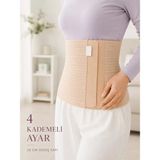 Esranın Dünyası 26 cm Abdominal Korse Doğum Sonrası 4 Kademeli Ayarlanabilir Karın Bel Korsesi