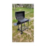 Esranın Dünyası 40X50X75 Barbekü Mangal Oluklu Izgara Kapaklı Varil Mangal Barbekü