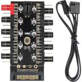 Esranın Dünyası 4988 10 Port Fan Power Sata Güç Switch Pwm Çoklayıcı - 0-Bordo