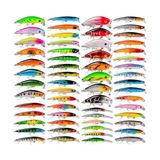 Esranın Dünyası 59 Adet Karışık Nnow Crankbait Swimbait Rapala Sahte Yem Olta Seti Balık Iğnesi - Kahverengi