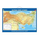 Esranın Dünyası 70X100 cm Boyutunda Büyük Türkiye Haritası, Çift Taraflı ve Askılı Tasarım - 41 Delft Blue