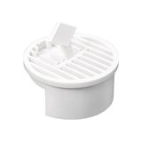 Esranın Dünyası 8 cm Yer Süzgeci Izgarası Plastik Gider Kapağı, Kötü Koku ve Haşere Önleyici, Su Tahliyesini Destekleyen, Banyo, Duş, Balkon, Mutfak ve Islak Zeminler Için Dayanıklı Beyaz Yer Gideri Kapağı - Acı Yeşil