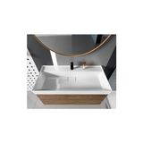 Esranın Dünyası 80 x 48 cm Ebatlarında Etajerli Turkuaz Seramik Lavabo