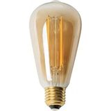 Esranın Dünyası 8W Rustik LED Ampul, ST64 E27, Amber Renk, Enerji Sınıfı A