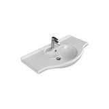 Esranın Dünyası 95*50 cm Etajerli Lavabo, Turkuaz Seramik