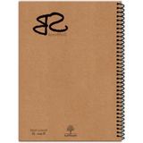 Esranın Dünyası A5 Boyutunda 140 Sayfa Kraft Kapak Spiralli Defter - Kareli Kağıt - 41 Delft Blue