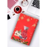 Esranın Dünyası A5 Spiralli Defter - Yeni Yıl Temalı, 96 Sayfa Çizgisiz - 1 - 0