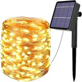 Esranın Dünyası Ack Solar Güneş Enerjili Gün IŞIĞI,100 Led, 10 Metre, 8 Modlu, Peri LED Bahçe, Veranda, Avlu, Balkon, Havuz Kenarı, Düğün, Parti, Peyzaj Aydınlatma Su Geçirmez Lamba [enerji Sınıfı A]