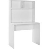 Esranın Dünyası Adore Mobilya White Raflı Çalışma Masası-Mat Beyaz 90X148X52 cm (Gxyxd)