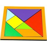 Esranın Dünyası Ahşap Renk Tangram - 11 x 11 cm