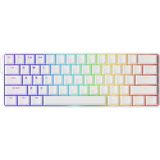 Esranın Dünyası Akko Monsgeek FUN60 Ultra Shine-Through White Tmr He Manyetik Argb Kablosuz Hotswap Mekanik Klavye