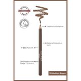 Esranın Dünyası Alıx Avıen Uzun Süre Kalıcı, Belirginleştirici Şekillendirici Kahve Kaş Kalemi - Brow Liner 151 Medium Brown - 001