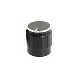 Esranın Dünyası Alkatronik Alüminyum Pot Başlığı 6mm Tırtıklı Mil 6mm Siyah Metal Potansiyometre Rotary Enkoder Ses Voltaj