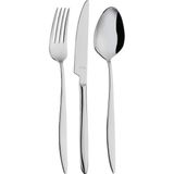 Esranın Dünyası Aryıldız Elegant Krom 89 Parça 12 Kişilik Çatal Kaşık Bıçak Takımı