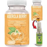 Esranın Dünyası Aserola Berry: 2 Adet Aserola Ekstresi Içeren C Vitaminli Antioksidanlı Probiyotik 30LU Soft Jel Kapsüller + 30 ml Çörek Otu Masaj Yağı - Belirtilmemiş