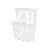 Esranın Dünyası Asmalı Dolap Düzenleyici – Askılı Çok Amaçlı Plastik Organizer Sepet | Mutfak, Banyo, Dolap ve Ofis Için Pratik Düzenleyici Kutusu (255X110X325 Mm, Beyaz)