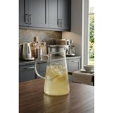 Esranın Dünyası Atbyhome Limonata ve Detoks Sürahisi 1800 ml - Isıya Dayanıklı Borosilikat Cam Karaf - 0 - 249 ml